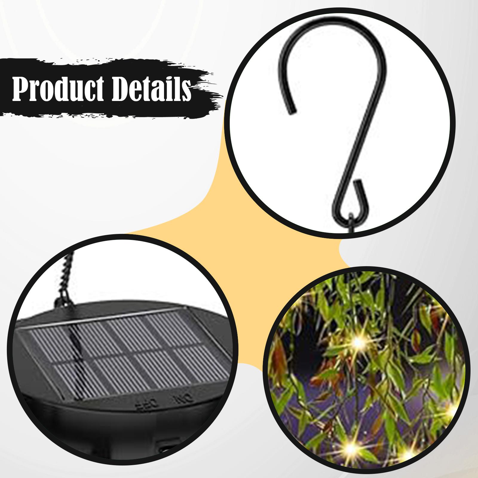 Outdoor Power And Plant - Lanterna a Sospensione Solare con Pianta