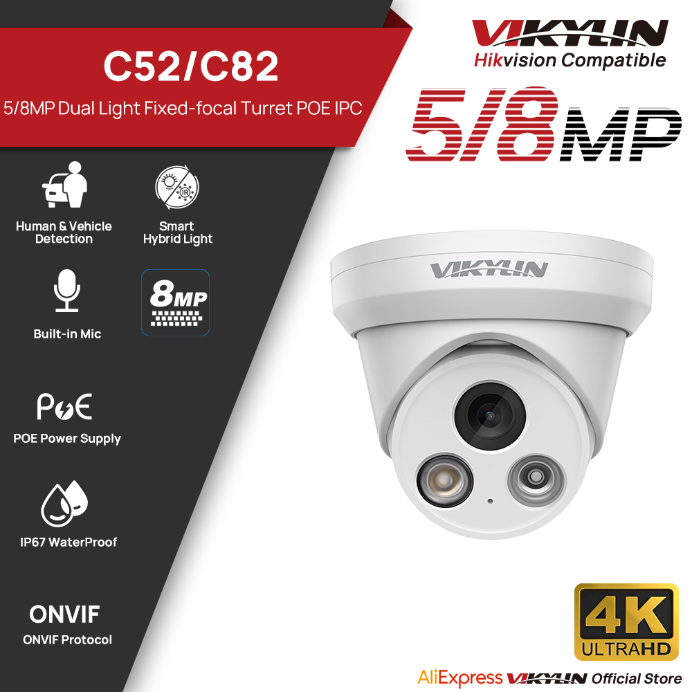 Outdoor Power Hub - Telecamera IP VIKYLIN 5/8MP 4K con