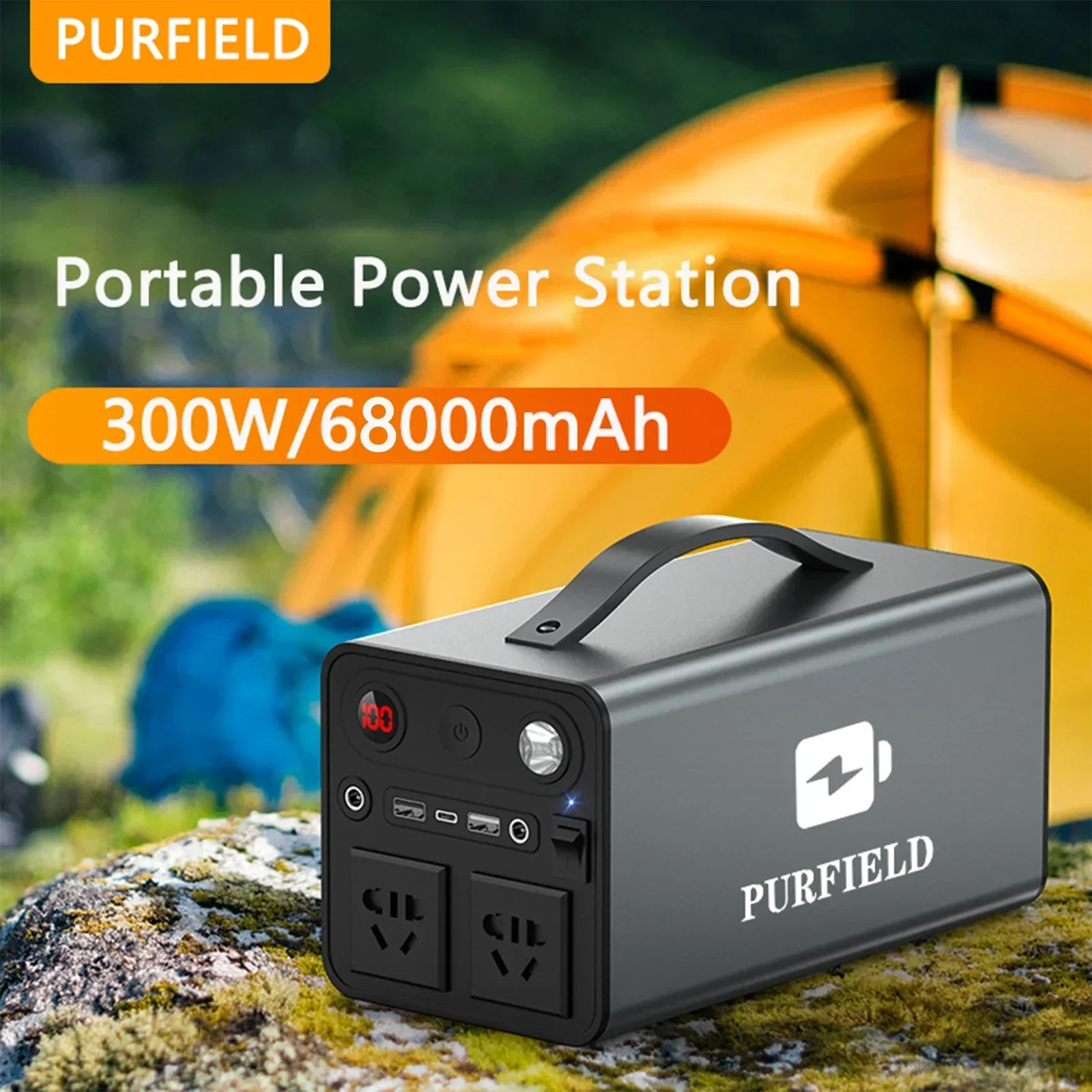 Outdoor Powerbank - PURFIELD Potenza portatile 68000mAh 300W Stazione