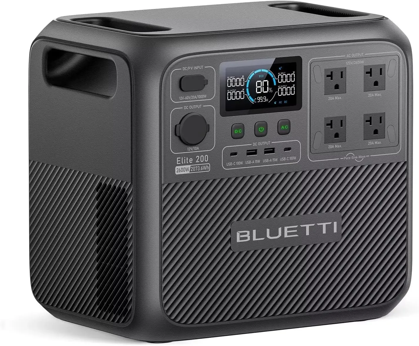 Portable Generator Inverter - BLUETTI Elite 200 V2 Stazione di