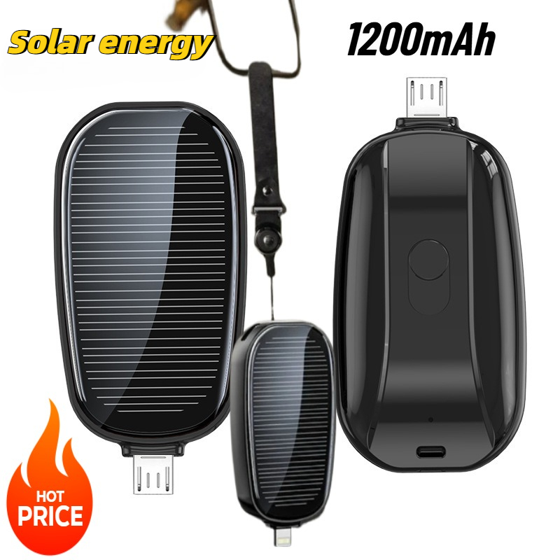 Outdoor Usb Power Outlet - Mini power bank solare da 1200mAh,