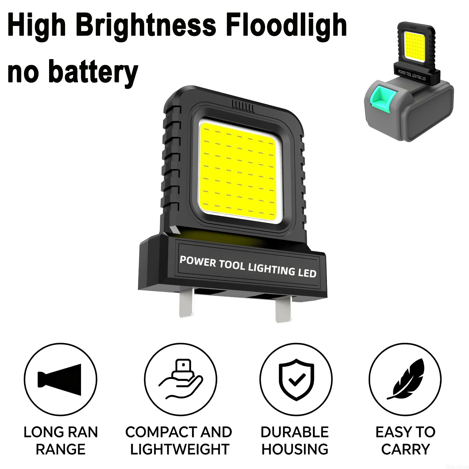 Outdoor Power Not Working - Faro LED a batteria per utensili
