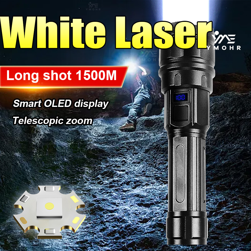 Outdoor Powerbank - Torcia Laser Bianca ad Alta Potenza
