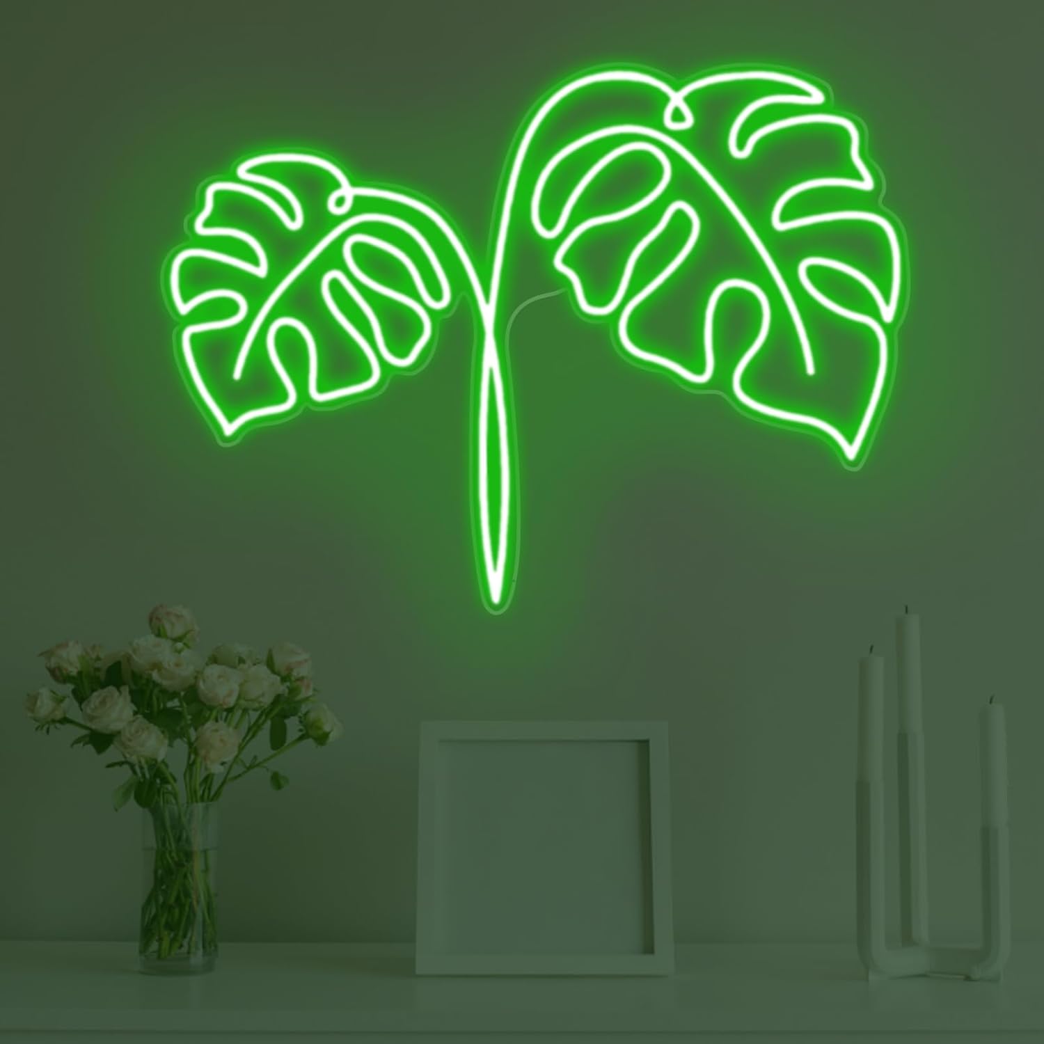 Outdoor Power And Plant - Insegna al Neon a Forma di