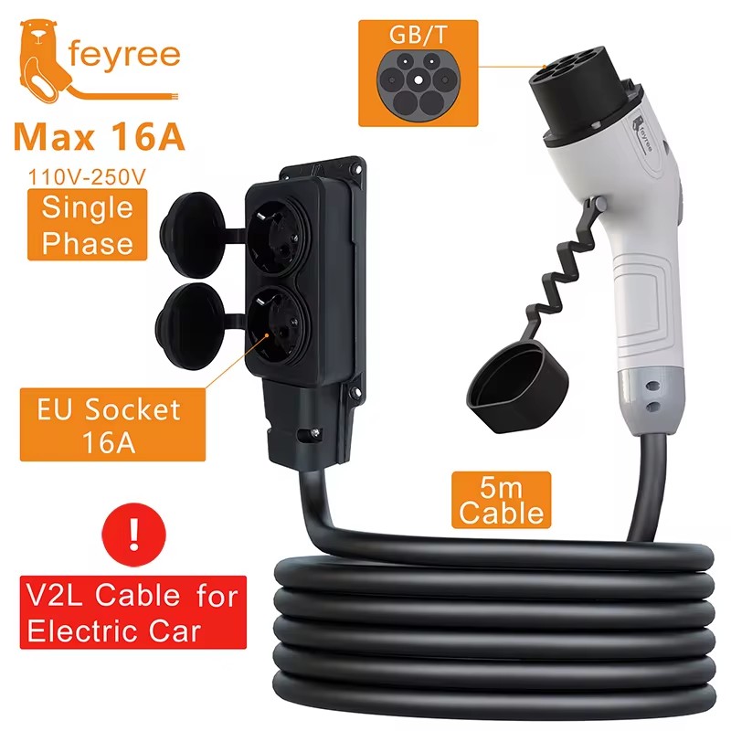 Outdoor Power Station - Cavo di scarica Feyree V2L, spina