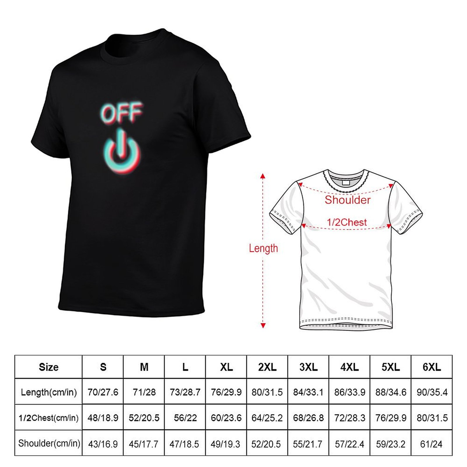 T-shirt Power off off glitch d - Outdoor Power Not Working recensione e prezzo