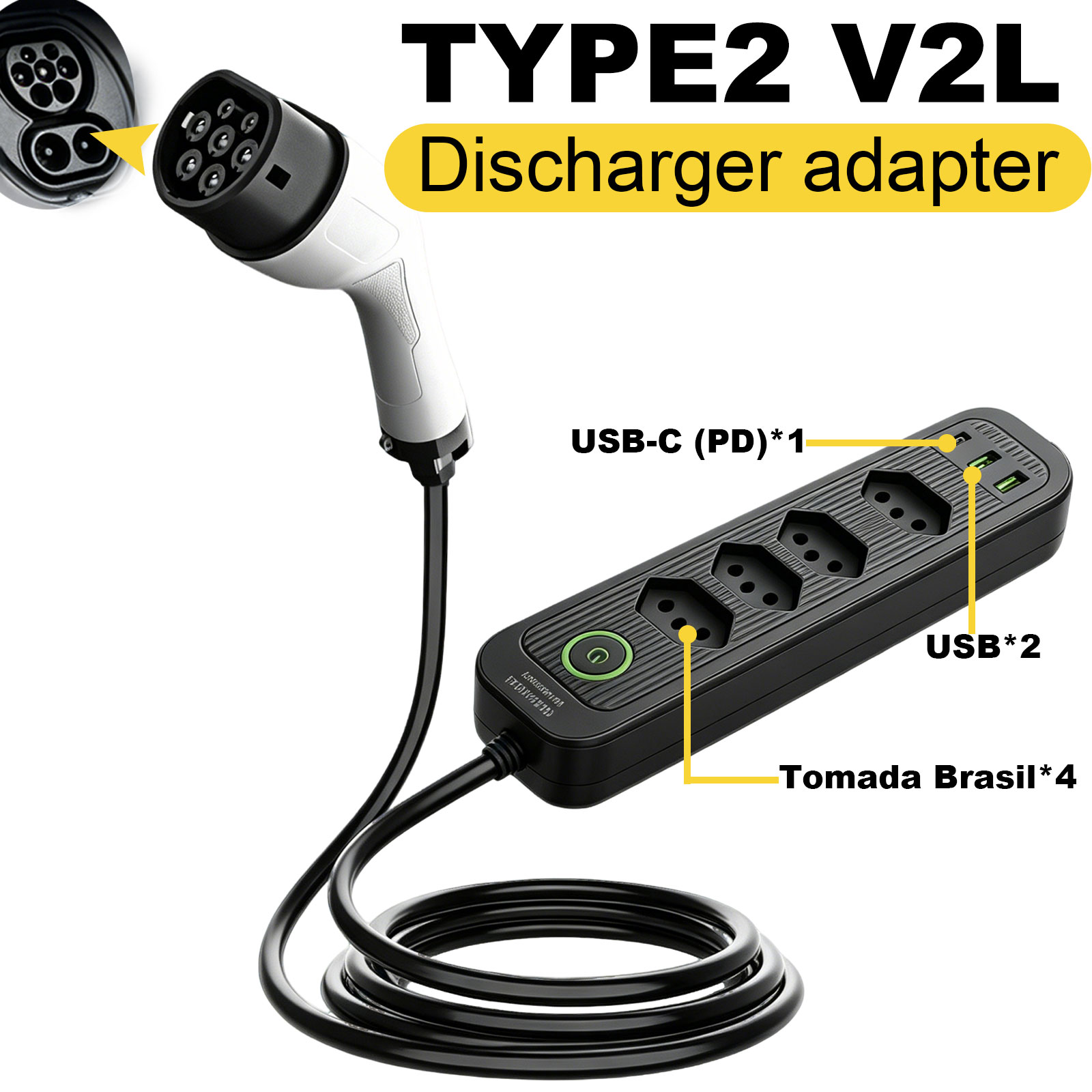 Adattatore di scarica V2L Tipo - Outdoor Power Hub recensione e prezzo