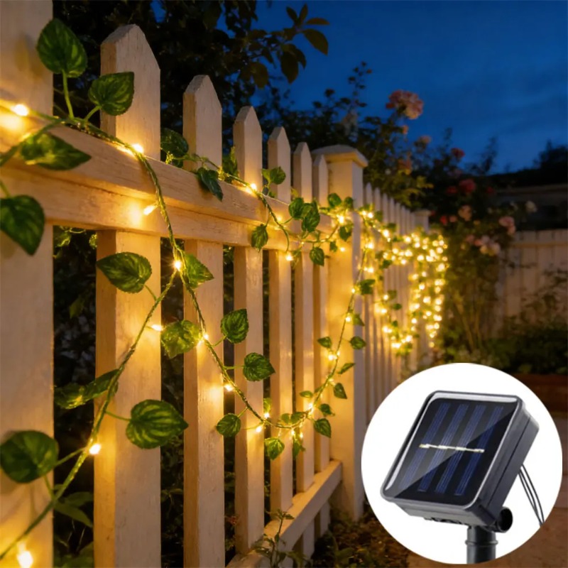 Luci a LED a Festone con Fogli - Outdoor Power And Plant recensione e prezzo