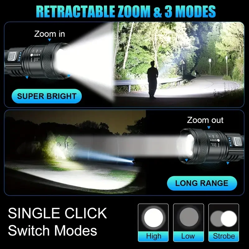 Torcia tattica a LED 2000LM To - Outdoor Powerbank recensione e prezzo