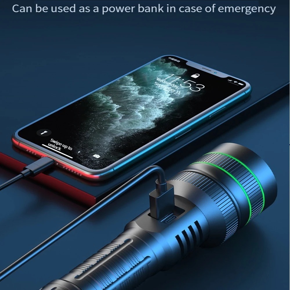 Potente torcia a LED zoomabile - Outdoor Powerbank recensione e prezzo