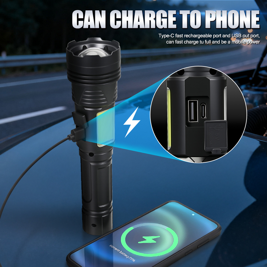 Potente Torcia LED Portatile R - Outdoor Powerbank recensione e prezzo